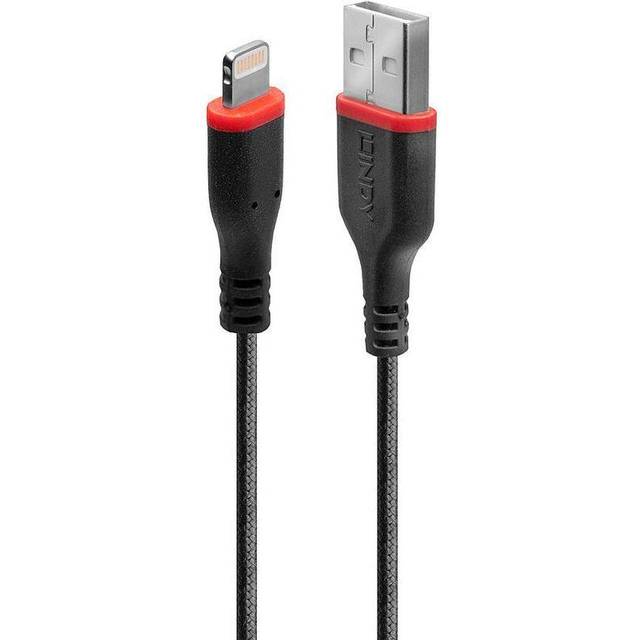 Lindy 3m Reinforced USB Type A to Lightning Charge and Sync Cable
