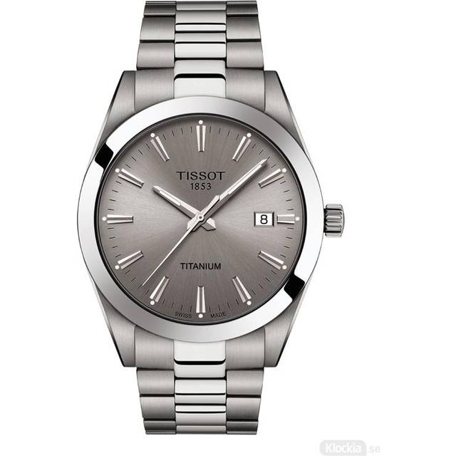 Tissot Mens Gentleman Titanium Watch T127.410.44.081.00 - Grey