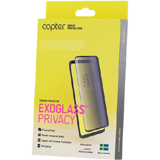 Copter iPhone 12/iPhone 12 Pro Sk&#xE4;rmskydd Exoglass Flat Privacy