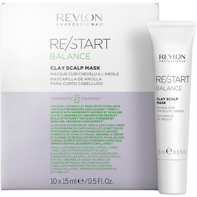 Revlon Re/Start Balance Clay Scalp Mask 15ml 10-pack 150ml