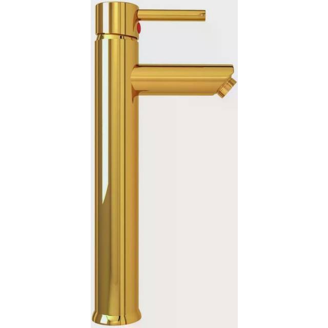 vidaXL Bathroom Mixer Tap Gold 12x30 cm - Grey