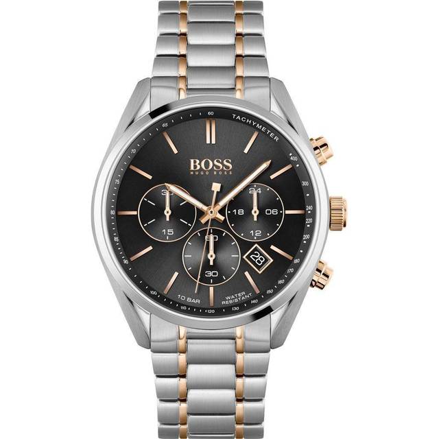 Hugo Boss 1513819 Black Dial Men&#39;s Watch - Silver