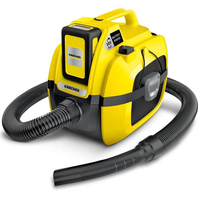 Kärcher batteridriven grovdammsugare 1 Compact Battery motoreffekt: 230 W, behållarstorlek: 7 liter, blåsfunktion, dammsugning utan filterbyte, kompakt design, 18 volt batteri (medföljer ej)