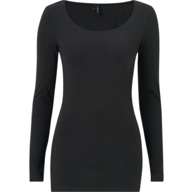 Vero Moda Maxi My Long Sleeved Blouse - Black