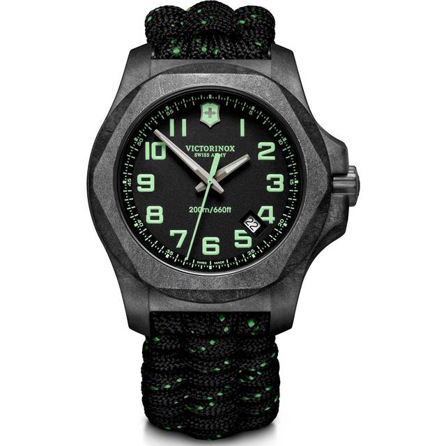 Victorinox I.N.O.X. Carbon Black Textile Diver's Quartz 241859 200M Men's Watch