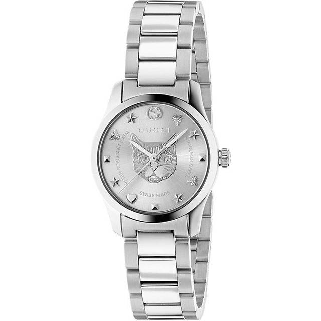 Gucci Womens YA126595 G-Timeless Ladies Watch - Silver - One Size