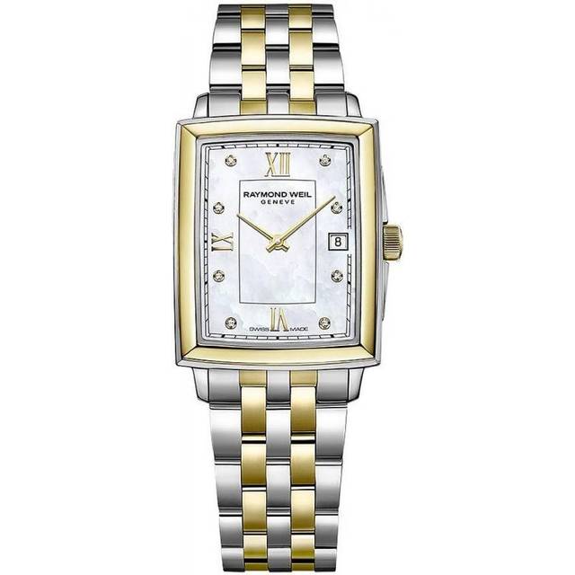 Raymond Weil Women's Toccata 34 Diamond Mother of Pearl Date Bracelet Strap Watch
