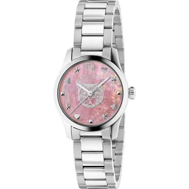 Gucci YA1265013 G-Timeless 27mm Ladies Pink Dial Watch