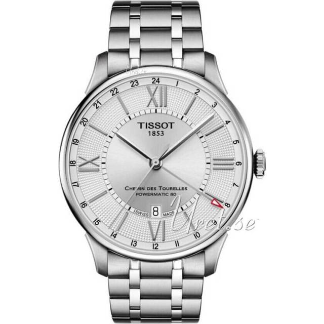 Tissot Watch Chemin des Tourelles Powermatic 80 GMT - Silver