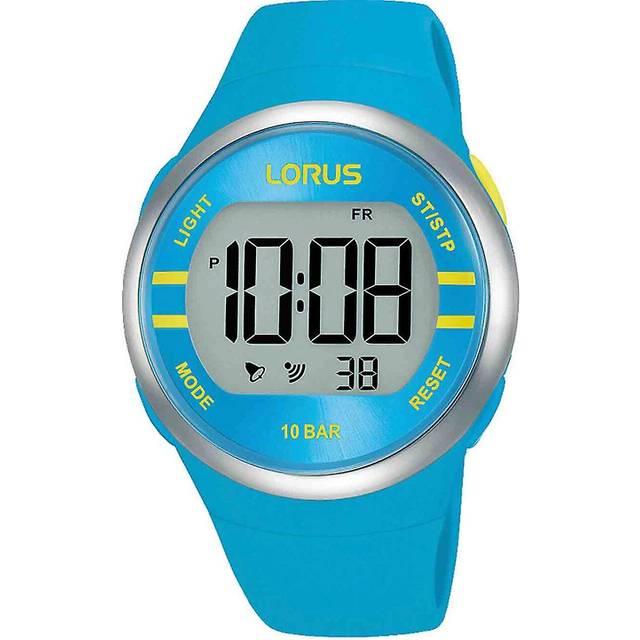 Lorus Blue Digital Watch with Silicone Strap R2341NX9