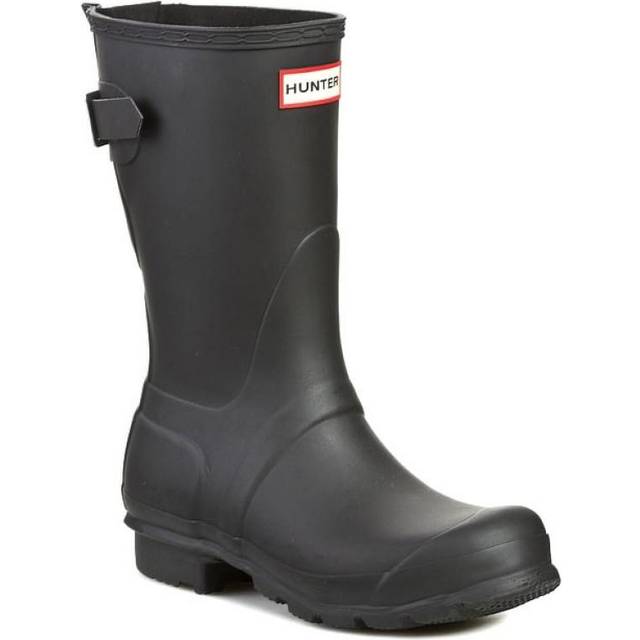 Hunter Original Back Adjustable Short Rubber Women's Short Wellington Boots - Black - UK 7