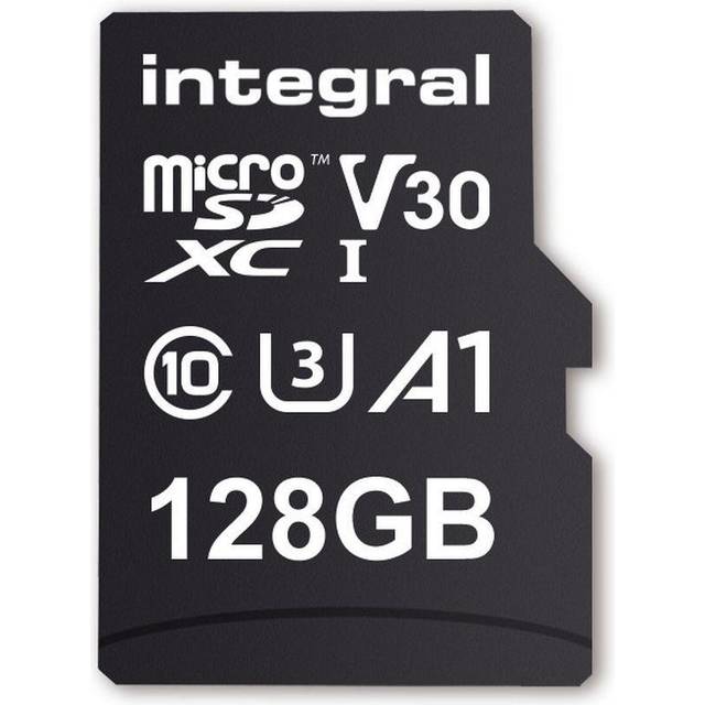 Integral 128GB High Speed (100MB/Sec) UHS-I U3 V30 Micro SD Card