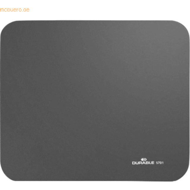 Durable Smooth Non-Slip Foam Precision Mouse Pad, 26 x 22cm, Charcoal Black - charcoal/black