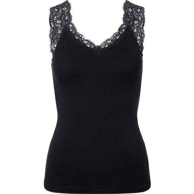 V-Neck Vest Top - Black - XS