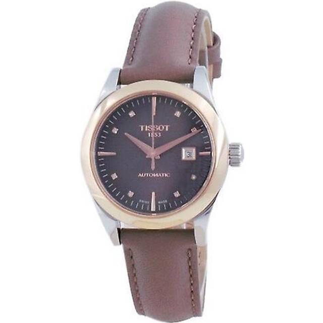 Tissot T-My Lady 18K Gold Diamond Accents Automatic T930.007.46.296.00 T9300074629600 Women's Watch brown