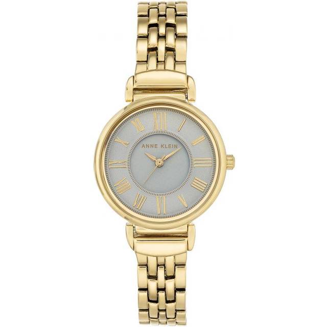 ANNE KLEIN armbandsur för kvinnor, Guld/vit