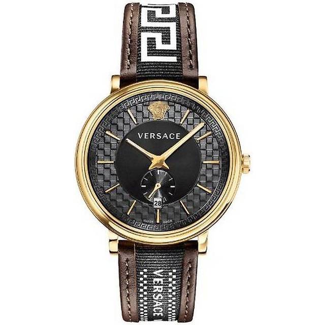 Versace VBQ050017 V-Circle 42mm Gold Tone Women's Watch