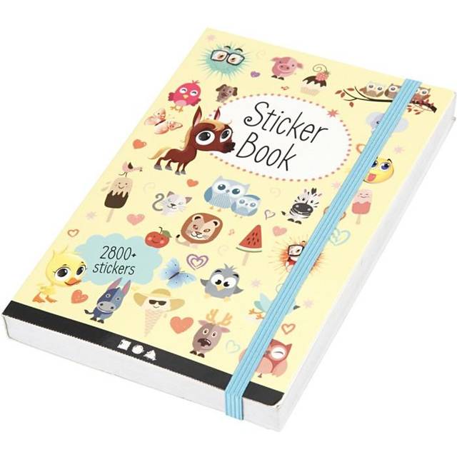 Klistermärkesbok med stickers 80 sidor (ca 2800 stickers)