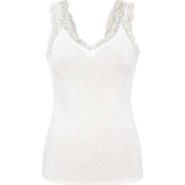 PIECES Damer Pcbarbera Lace Noos Bc Top, Ljus vit, XL