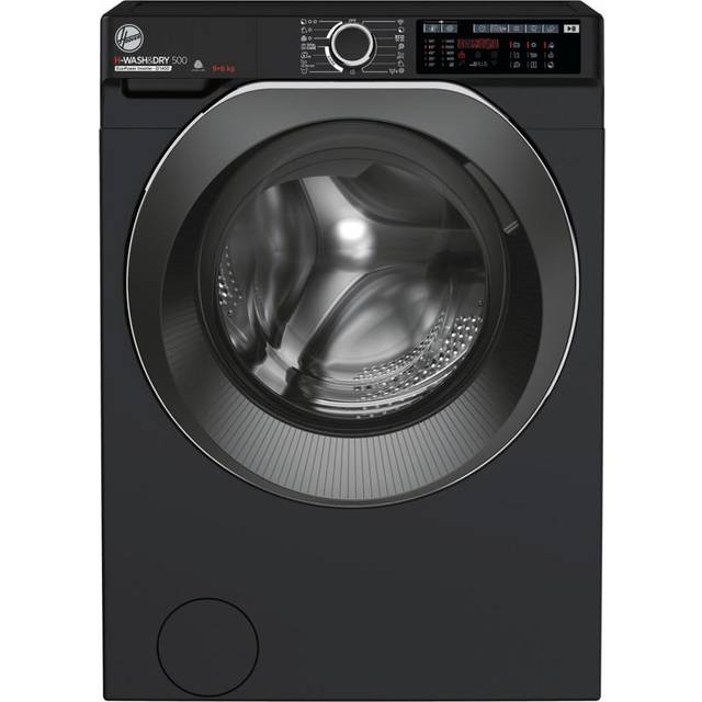 Hoover HD496AMBCB 1-80 H-WASH 500 WiFi Connected 9+6kg 1400 Spin Washer Dryer Black