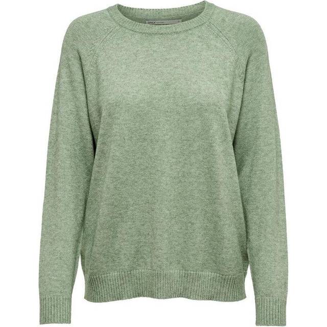 ONLY dam Pullover-tröja Onllesly Kings L/S Knt Noos, Flerfärgad (basilw melang), XS