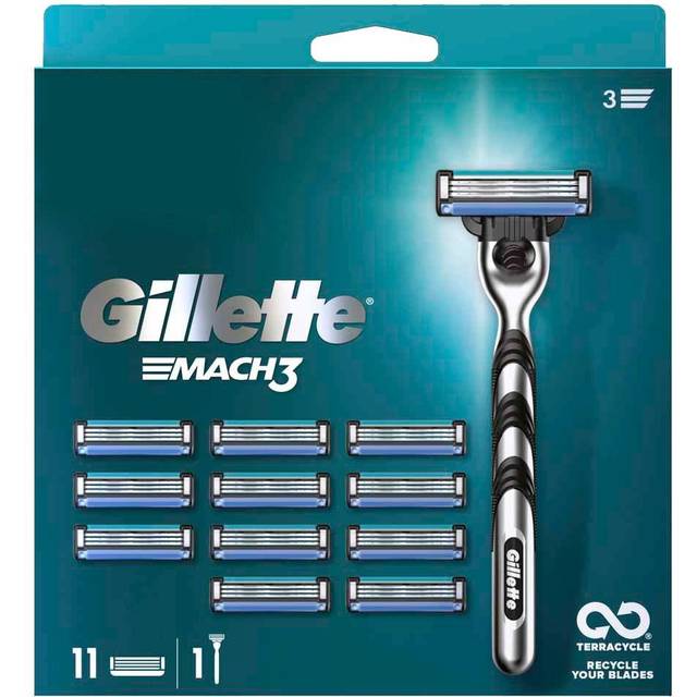 Gillette Mach3 Value Pack: Handle + 12 Razor Blades