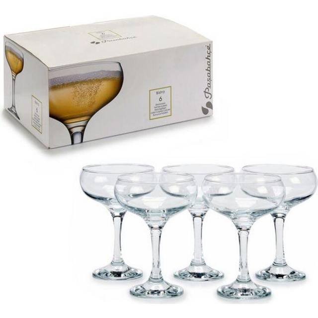 280ml Bistro Glass Champagne Saucers - Pack of Six