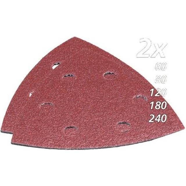 Makita Punched Hook and Loop Delta Sanding Sheets Assorted Grit Pack of 10