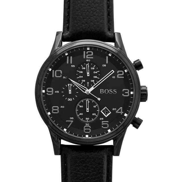 Hugo Boss Watch Aeroliner Mens - Black