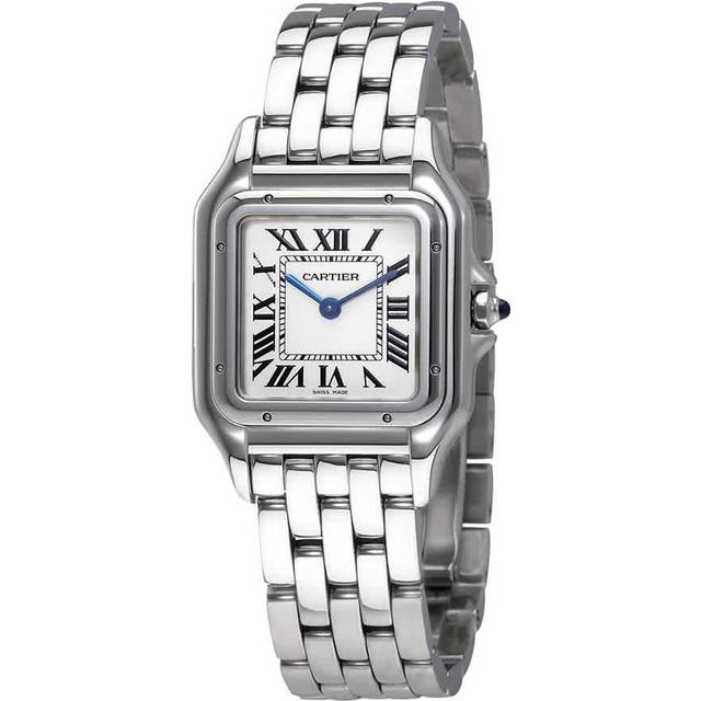 CARTIER Panthere de Cartier SLVR Dial Women's Bracelete Watch WSPN0007 - Silver - 27 mm x 37 mm
