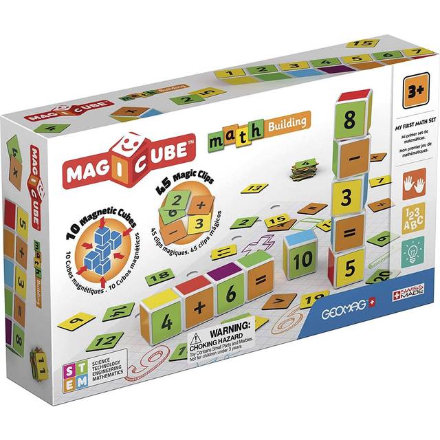 Geomag Magicube Maths Building 10 cubes + 45 clips