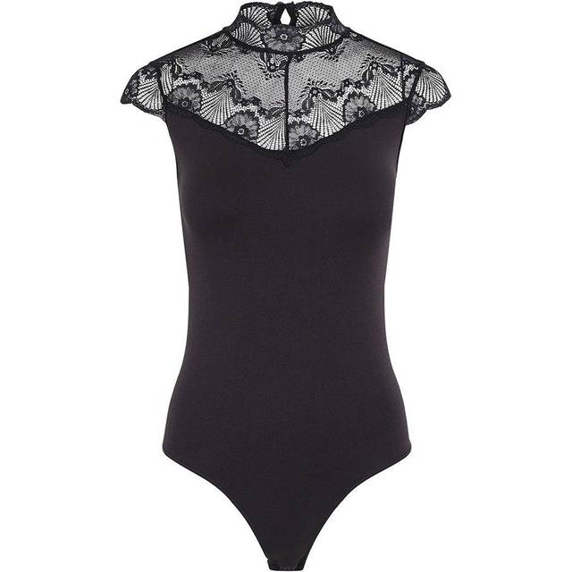 PIECES Dam Pcnaya kroppsstrumpa Noos body, svart, M/L