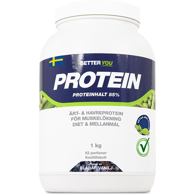 BETTER YOU Better You Ärt & Havreprotein Blåbär & Vanilj 1 kg - Multi