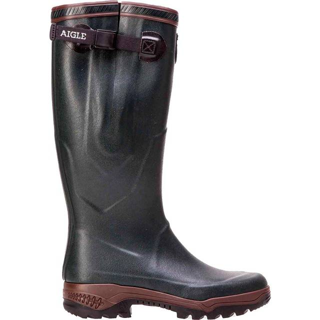 Aigle Parcours 2 Vario Wellington Boots | Bronze Green Adjustable Wellies - UK 10-10.5 / EU 45