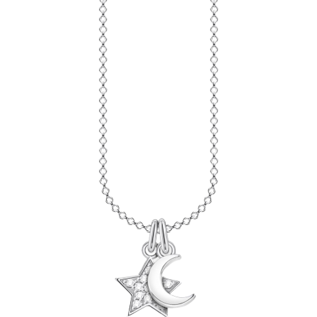 Thomas Sabo Star Necklace, White, Women