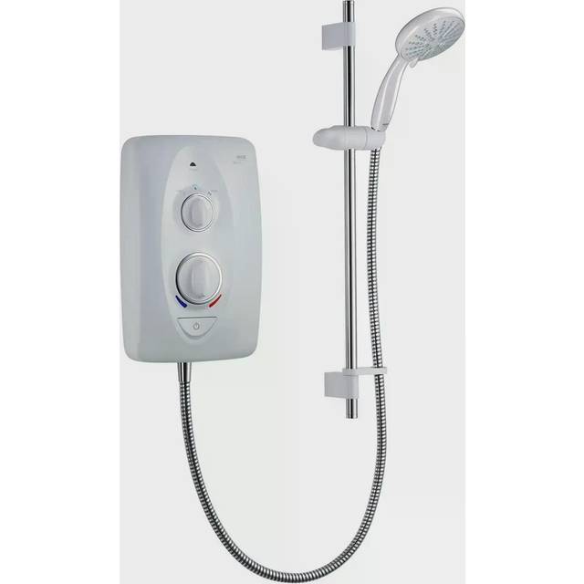 Mira Sprint Multi-Fit Electric Shower 8.5kW in White Stainless Steel