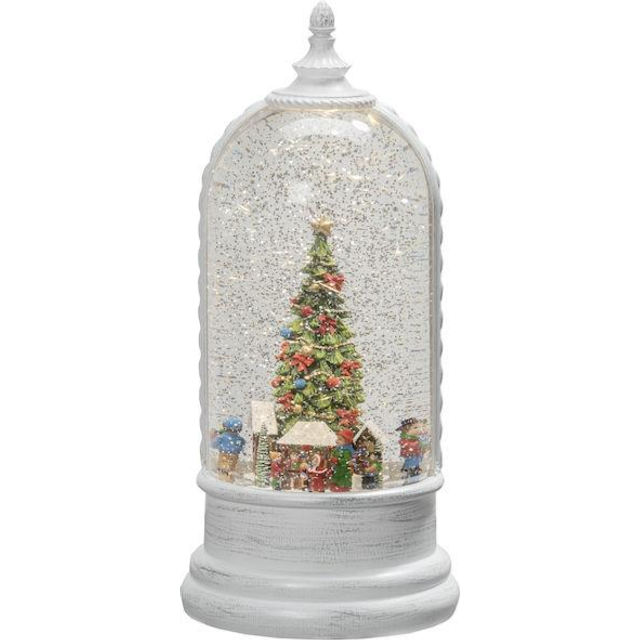 Christmas Market LED Water Lantern - White (27.2cm H X 12.5cm W X 12.5cm D)