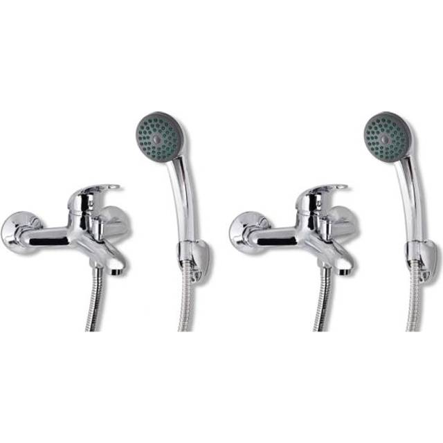 vidaXL Mixer Showers 2 pcs - Silver