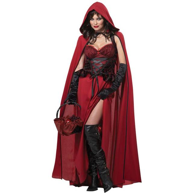 Dark Sexy Red Riding Hood Costume | Red Riding Hood Costumes - Black&#47;Red (XL)
