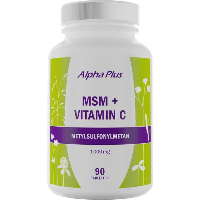 Alpha Plus MSM + Vitamin C 90 tabletter - Multi