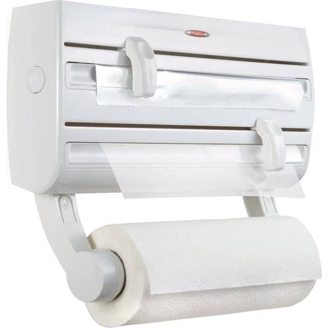 Leifheit Wall-mounted Roll Holder Paper Towel Dispenser Parat F2 White 25771