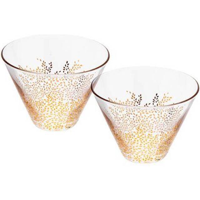 Sara Miller Chelsea Collection Set of 2 Glass Bowls