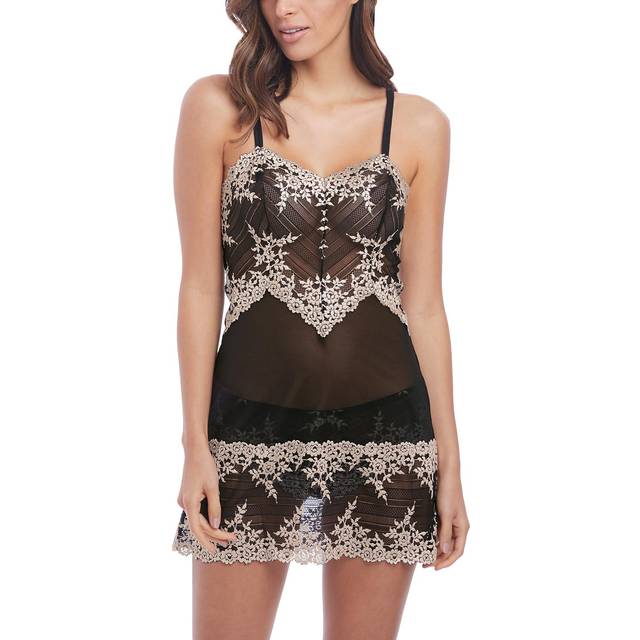 Wacoal Womens Embrace Lace Chemise - Black Polyamide - Size 2XL