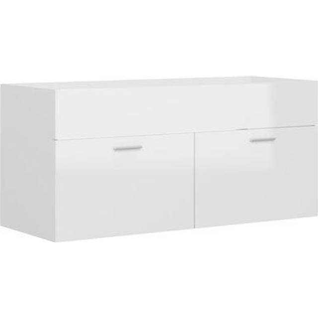 vidaXL Sink Cabinet Sonoma Oak 100x38.5x46 cm Engineered Wood - Brown