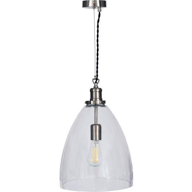 Hoxton Bullet Pendant Light Satin Nickel - Metal