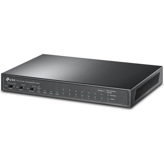 TP-Link TL-SL1311MP 8-Port 10/100Mbps + 3-Port Gigabit Desktop Switch with 8-Port PoE+