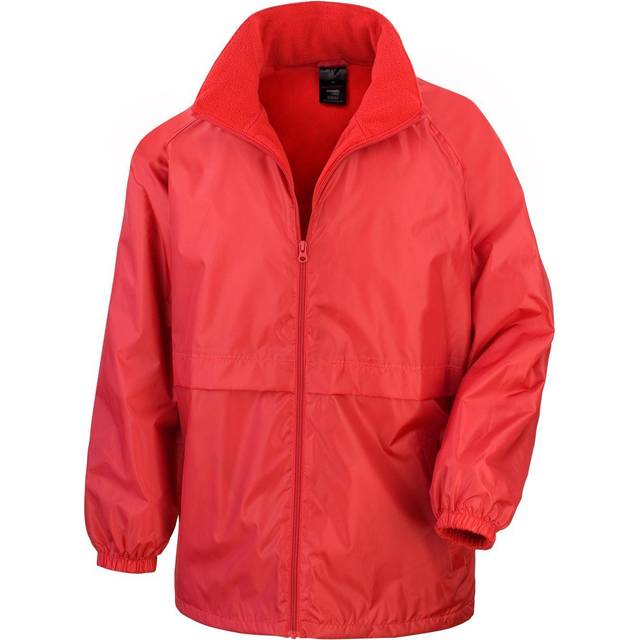 (M, Red) Result Mens Core Adult DWL Jacket (With Fold Away Hood)