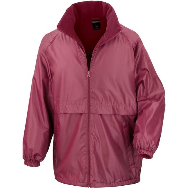 (S, Burgundy) Result Mens Core Adult DWL Jacket (With Fold Away Hood)