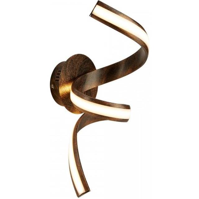 Searchlight 2811RU Ribbon Led Twist Wall Bracket Rustic Black/gold