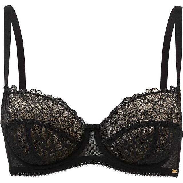 Gossard Womens Swirl Balcony Bra - Black Polyamide - Size 38D